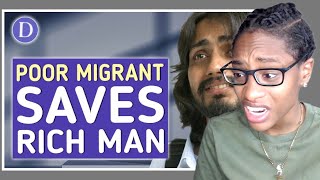 Racist Gets Rid of Ill Father But Migrant Stops Him DramatizeMe Reaction [upl. by Ravo153]