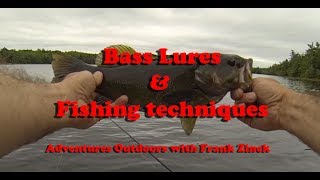 Bass Lures amp Fishing Techniques  Grand Lake Nova Scotia [upl. by Hgiellek455]