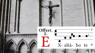 Ash Wednesday Offertory  Exaltabo te  Latin Gregorian Chant [upl. by Gino767]