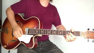 Musima Archtop guitar with Roswell FTR60 pickup  demo [upl. by Grosmark]