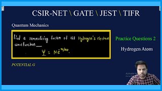 Hydrogen atom practice Questions 2 [upl. by Deeanne590]