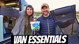 VAN LIFE  Top 10 Essential Items [upl. by Aiepoissac]