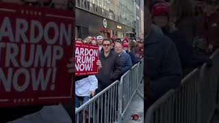 Trump Rally MSG NYC Line [upl. by Annocahs]