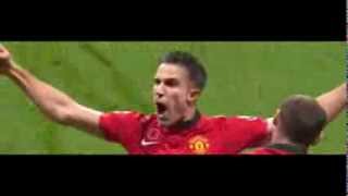 Robin van Persies goal vs Arsenal 1314 HD 720p [upl. by Lyrred]