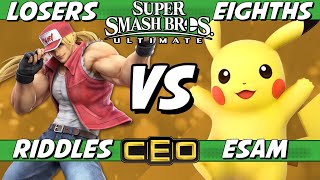 CEO 2023  Riddles Terry vs ESAM Pikachu Losers Eighths  Smash Ultimate [upl. by Chery985]