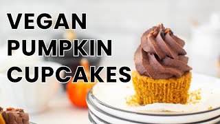 The Most Delicious Vegan Pumpkin Cupcakes [upl. by Gio282]