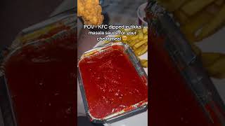 KFC dipped in Tikka Masala Hack food shorts [upl. by Ausoj]