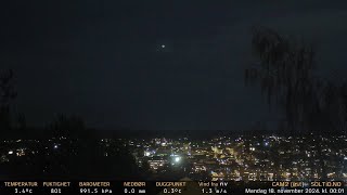 Timelapse Cam 2  Natt til 18 november 2024 [upl. by Ahtennek]