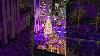 Rockefeller Christmas tree lighting 2023 [upl. by Nelyk501]