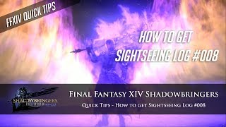 Sightseeing Log 008 Guide  FFXIV Shadowbringers Quick Tips 1 [upl. by Relyat]