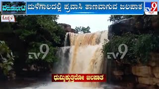 Kabbaragi Kapileppa Waterfalls In Full Flow After Heavy Rains In Koppal  TV9A [upl. by Tterag]