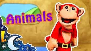 Los Animales en Inglés  El Mono Sílabo  Inglés para Niños  Lunacreciente [upl. by Ednew180]