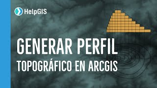 CÓMO CREAR UN PERFIL TOPOGRÁFICO EN ARCGIS [upl. by Ennire]