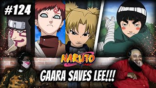 GAARA SAVES LEE  Naruto ep 124 REACTION  The Beast Within [upl. by Dorelle]