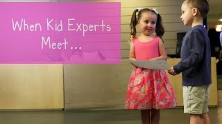 Kid Experts Brielle and Nates Memorable Meeting [upl. by Aiciruam]