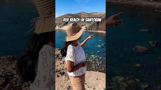 RED BEACH IN SANTORINI londontamil sonasajan travel uktamilvlogs beach sunnyday [upl. by Lertnek]