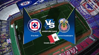 CRUZ AZUL vs GUADALAJARA  Liga MX Apertura 2024  PES Dream Patch Season 2025 [upl. by Matuag182]