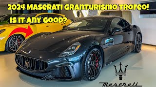 The 2024 Maserati GranTurismo Trofeo Is it any good Cold Start Interior Exterior review [upl. by Krucik]