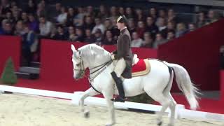 Spanish Riding School Vienna Lipizzaner  Horse Performance London [upl. by Nylyram641]