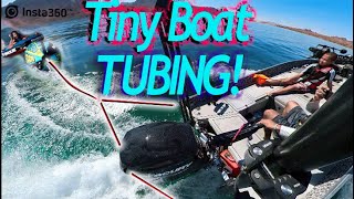 Water Tubing in a Tiny Boat  How to set it up [upl. by Adliw]