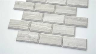 White Oak 2x4 Honed amp Beveled Subway Tile  101415419 [upl. by Eecats]