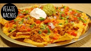 Baked Veggie Nachos Recipe [upl. by Eecal135]