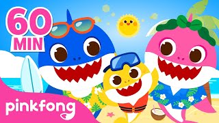 Baby Shark Summer Remix and more  Shark Family Special  Compilation  Pinkfong Songs for Children [upl. by Dhiman]