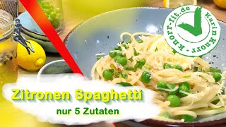 ZITRONEN SPAGHETTI I Pasta mit Salzzitronen I Karin Knorr Ernährungstraining [upl. by Leahcimaj]