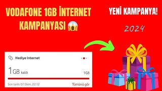 VODAFONE GÜNLÜK 1GB BEDAVA İNTERNET KAMPANYASI 2024  VODAFONE İNTERNET KAZANMA YENİ KAMPANYA [upl. by Fey25]