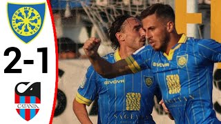 Carrarese vs Catania 21 All Goals and Extended Highlights [upl. by Eicarg]