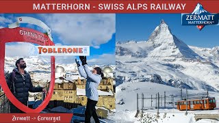 Riding the scenic Matterhorn railway  Zermatt to Gornergrat  Switzerland travel guide [upl. by Ieso546]