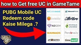 GameTame Free point Get PUBG Mobile UC Redeem code 2023 [upl. by Rhine]