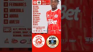 KIKOSI CHA SIMBA SC HII LEO DHIDI YA KMC [upl. by Ellemac]