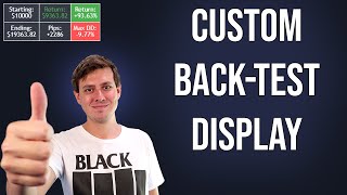 Creating A Custom BACKTESTER Display • PINE SCRIPT V4 OUTDATED LESSON [upl. by Auhso]