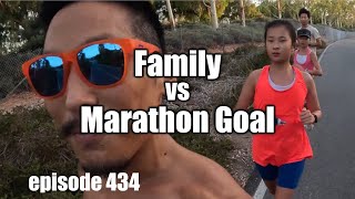 Family vs Marathon Goal marathon running marathontraining [upl. by Yrrad]