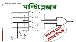 কম্বিনেশনাল লজিক সার্কিট  মাল্টিপ্লেক্সার  Combinational Logic Circuit MULTIPLEXER [upl. by Nakada]