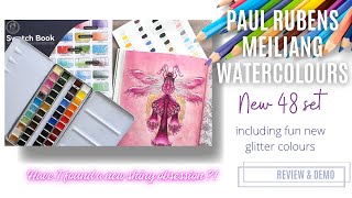 Paul Rubens Meiliang New 48 Watercolor Set  Review amp Demo [upl. by Ennoira600]