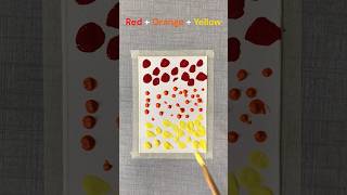 Blending Red Orange amp Yellow  blending tutorial  easy blend sunset art diy acrylicpainting [upl. by Ehsom]