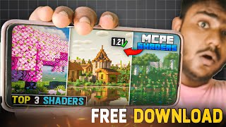 Top 3 NEW Best Shaders For Minecraft PE 121  Render Dragon Shaders For Mcpe [upl. by Baniaz]