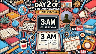 Day 2 of Exam Preparation  3 AM Study Vlog  CA Foundation  Rithish [upl. by Javed]