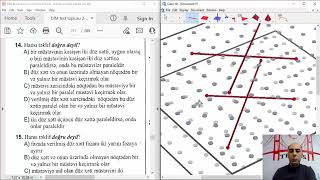 Fəzada düz xətlər və müstəvilərDüz xətt və müstəvinin qarşılıqlı vəziyyəti Çarpaz düz xətlər [upl. by Einnahpets262]