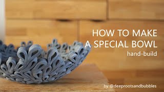 How to make a special bowl  handbuilt ceramics  The entire pottery process [upl. by Clayson]