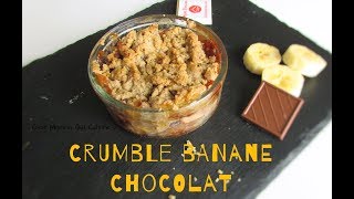 Le Crumble BananeChocolat  un Dessert Réconfortant Facile et Rapide [upl. by Ailedroc]