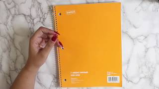 Turning a Notebook Into a DIY Planner  Cheap Planning [upl. by Leanard]