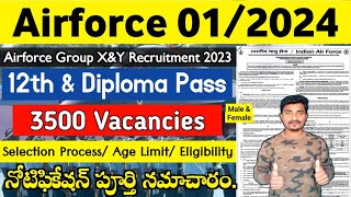 Air Force Recruitment 2023  Air Force Agniveer 012024 Notification  12th Pass  Jobs Adda 🔥 [upl. by Aratahs412]