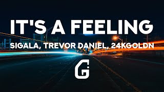 Its A Feeling  Sigala Trevor Daniel 24kGoldn Lyrics [upl. by Aleihs]