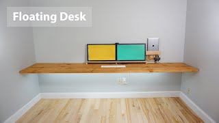 A Minimal Floating Desk Part 1 [upl. by Kannav]