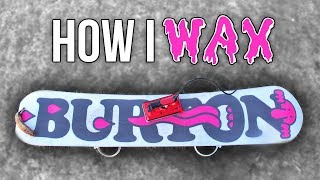 How I Wax My Snowboard [upl. by Leinoto]