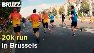 Brussels Marathon 2021  20k run [upl. by Blinni]