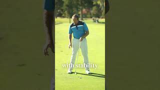 Improve Iron Contact through better trail leg position golf improveyourgolf golfinstruction [upl. by Odrareve670]